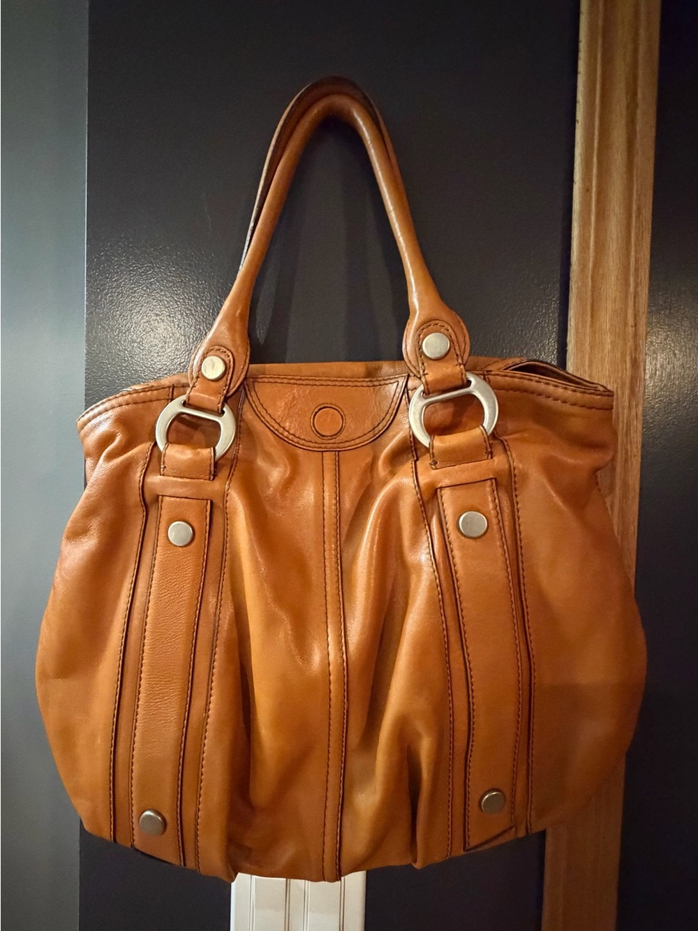 FOSSIL - Large Classic Soft Leather Tote Bag in Cognac